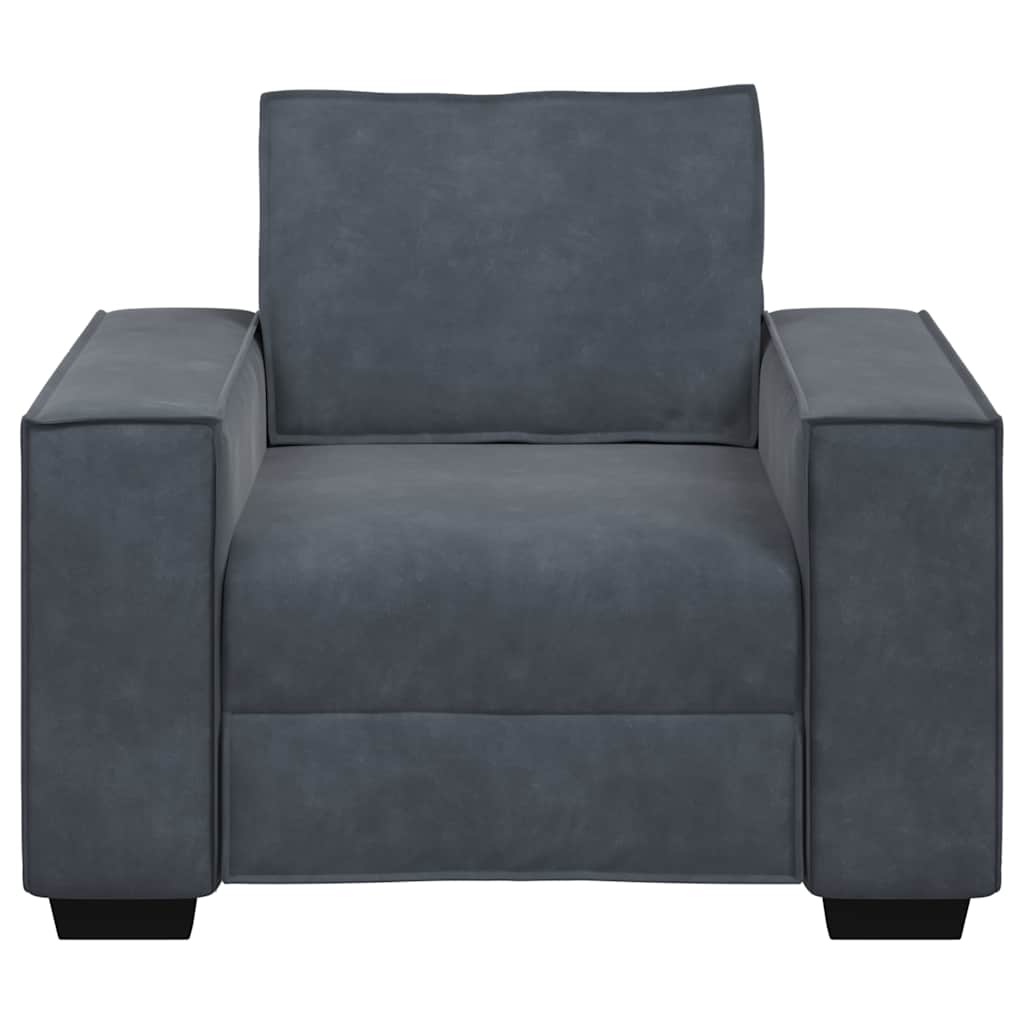 Sofa Chair Dark Grey 60 cm Velvet
