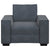 Sofa Chair Dark Grey 60 cm Velvet