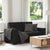 2-Seater Sofa Black 120 cm Velvet