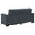 2-Seater Sofa Dark Grey 140 cm Velvet