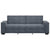 3-Seater Sofa Dark Grey 180 cm Velvet