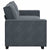 3-Seater Sofa Dark Grey 180 cm Velvet