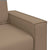 Sofa Chair 59 cm with Cushion Cappuccino Artificial Leather
