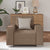 Sofa Chair 59 cm with Cushion Cappuccino Artificial Leather