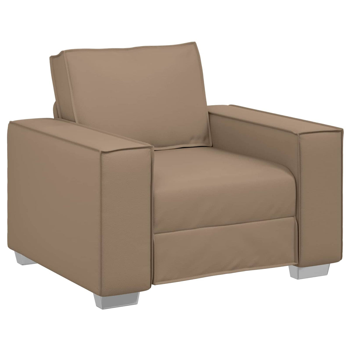 Sofa Chair Cappuccino 100 cm Faux Leather