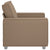Sofa Chair 59 cm with Cushion Cappuccino Artificial Leather