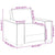 Sofa Chair 59 cm with Cushion Cappuccino Artificial Leather