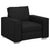 Sofa Chair 59 cm with Cushion Black Faux leather