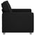 Sofa Chair 59 cm with Cushion Black Faux leather