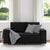 120 cm Loveseat Sofa with Cushion Black Faux leather