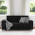 180 cm Loveseat Sofa with Cushion Black Faux leather