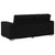 180 cm Loveseat Sofa with Cushion Black Faux leather