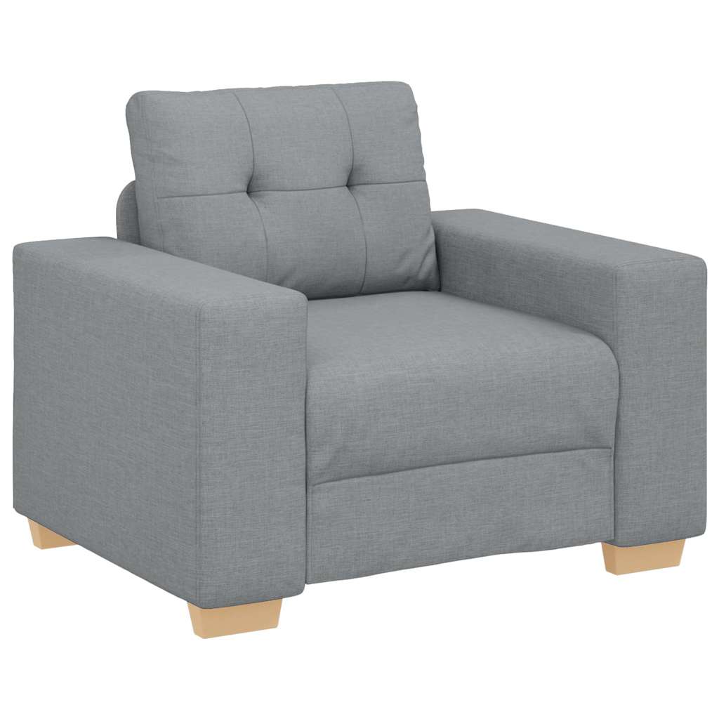 Sofa Chair Light Grey 60 cm Fabric