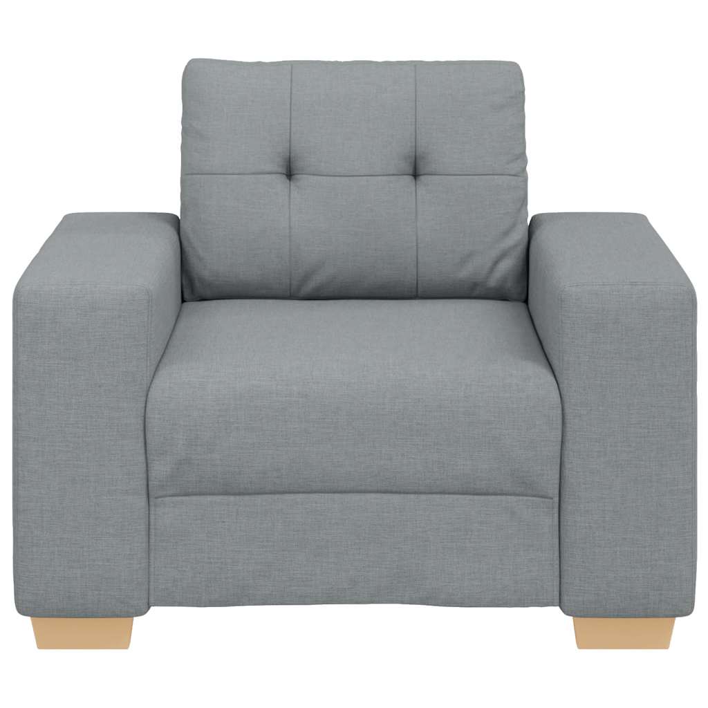 Sofa Chair Light Grey 60 cm Fabric