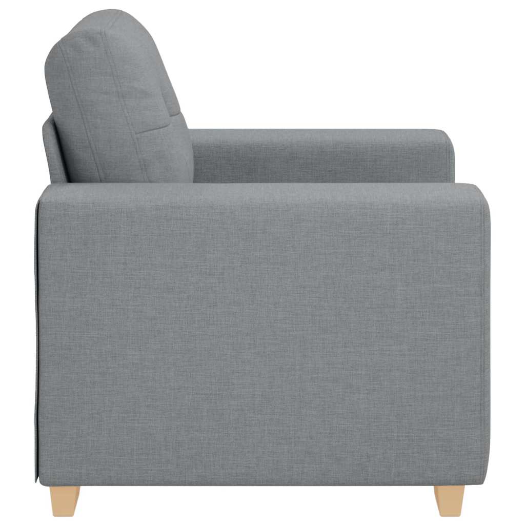 Sofa Chair Light Grey 60 cm Fabric