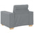 Sofa Chair Light Grey 60 cm Fabric