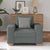 Sofa Chair Dark Grey 60 cm Fabric