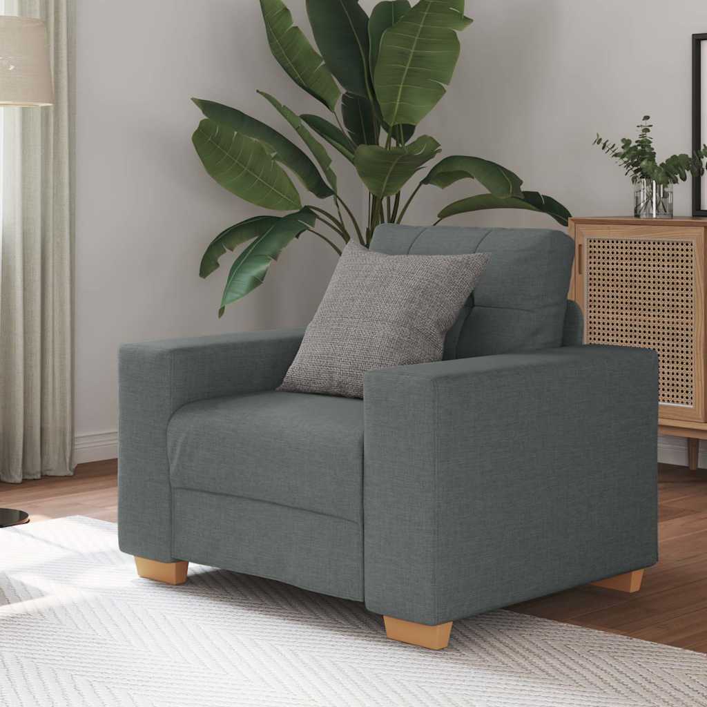 Sofa Chair Dark Grey 60 cm Fabric