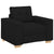 Sofa Chair Black 60 cm Fabric