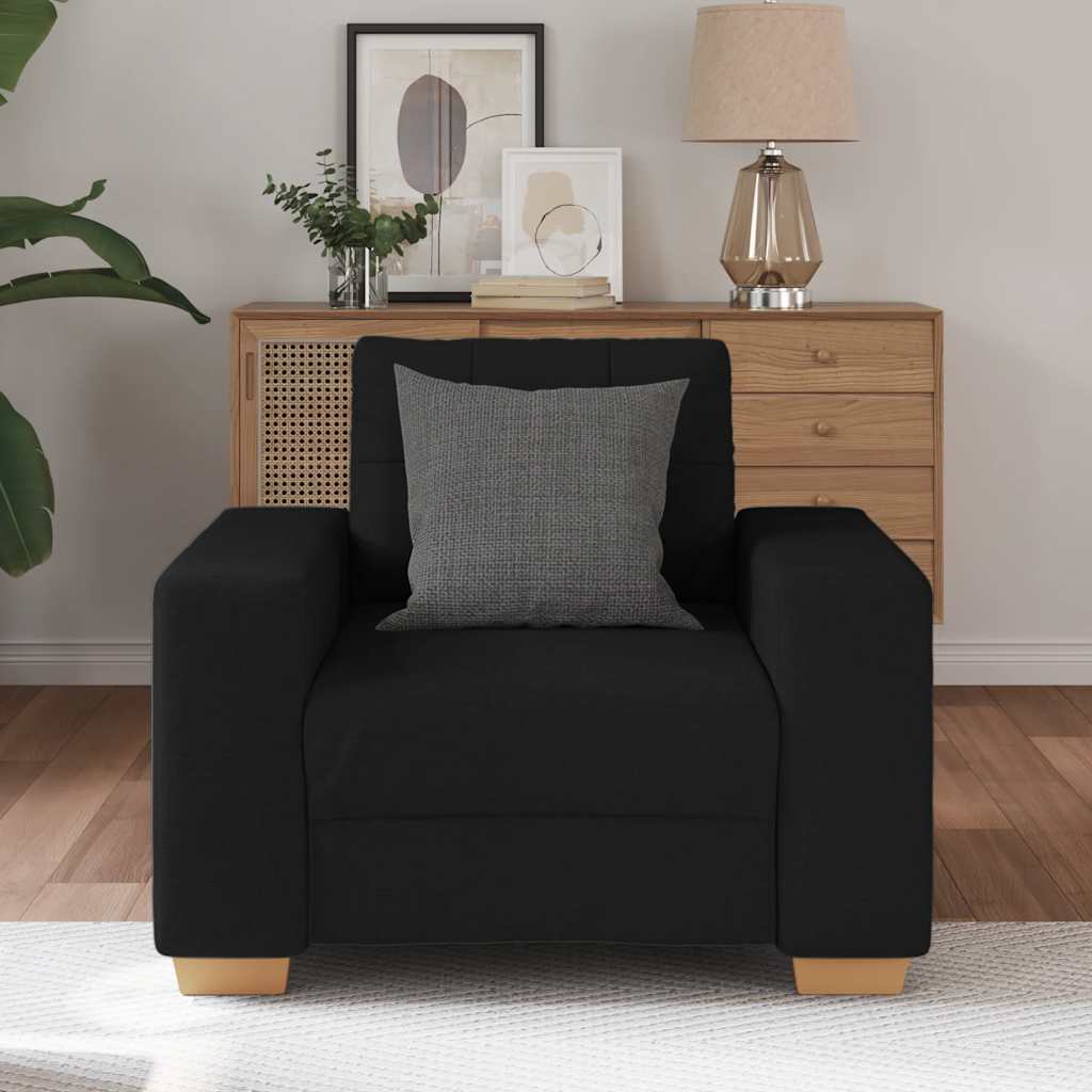 Sofa Chair Black 60 cm Fabric