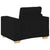 Sofa Chair Black 60 cm Fabric