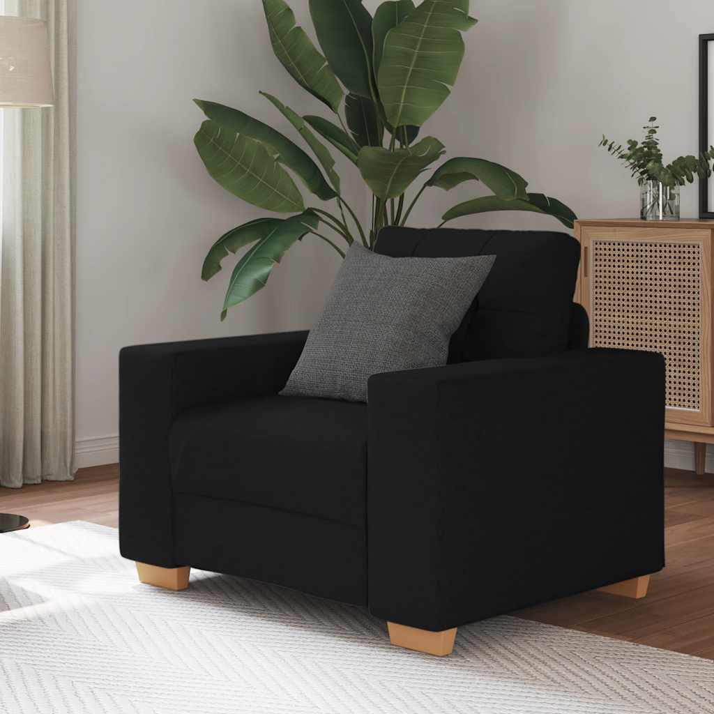 Sofa Chair Black 60 cm Fabric