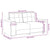 Loveseat Sofa Light Grey 120 cm Fabric