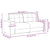 Loveseat Sofa Dark Grey 140 cm Fabric