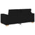Loveseat Sofa Black 140 cm Fabric