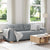 3-Seater Sofa Light Grey 180 cm Fabric