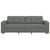 3-Seater Sofa Dark Grey 180 cm Fabric