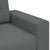 3-Seater Sofa Dark Grey 180 cm Fabric