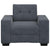 Sofa Chair Dark Grey 60 cm Velvet