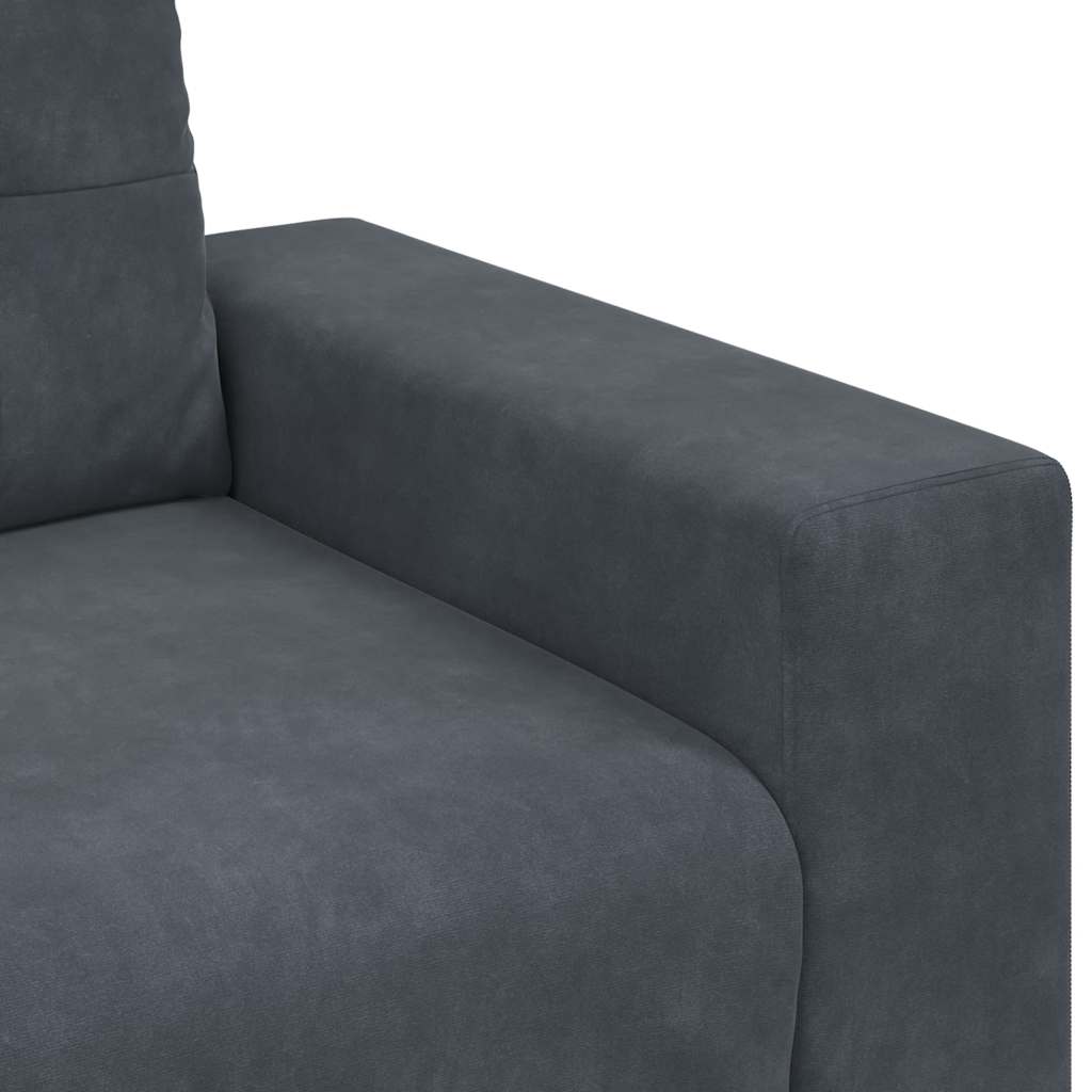 Sofa Chair Dark Grey 60 cm Velvet