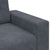 Loveseat Sofa Dark Grey 120 cm Velvet