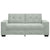 Loveseat Sofa Light Grey 140 cm Velvet