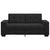Loveseat Sofa Black 140 cm Velvet