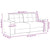Loveseat Sofa Black 140 cm Velvet