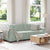 3-Seater Sofa Light Grey 180 cm Velvet