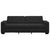3-Seater Sofa Black 180 cm Velvet