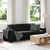 3-Seater Sofa Black 180 cm Velvet