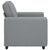 Sofa Chair Light Grey 60 cm Fabric