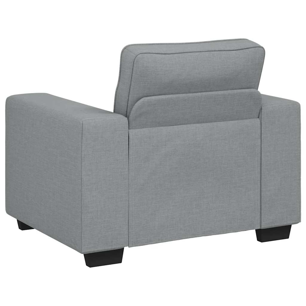 Sofa Chair Light Grey 60 cm Fabric