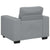 Sofa Chair Light Grey 60 cm Fabric
