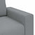 Sofa Chair Light Grey 60 cm Fabric