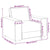 Sofa Chair Light Grey 60 cm Fabric