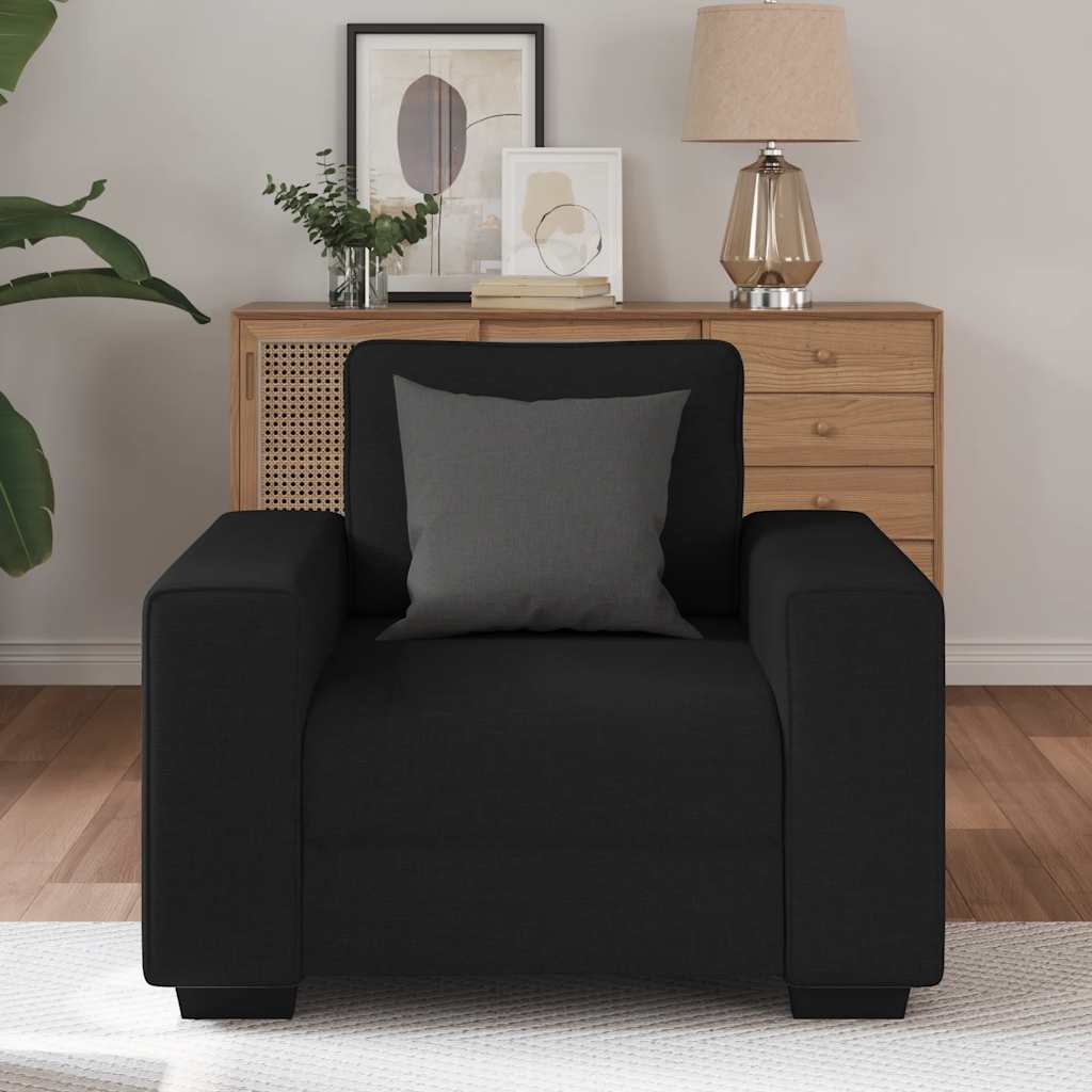 Sofa Chair Black 60 cm Fabric