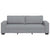 3-Seater Sofa Light Grey 180 cm Fabric