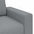 3-Seater Sofa Light Grey 180 cm Fabric