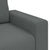 3-Seater Sofa Dark Grey 180 cm Fabric
